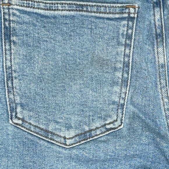 Madewell The Perfect Vintage Jeans Medium Blue Denim Raw Hem High Rise Cotton 25 - Picture 16 of 16